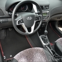 Автомобильные коврики EVA на Hyundai Solaris I (2010-2017)