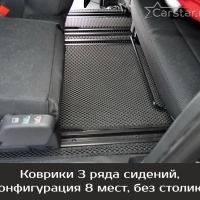 Автомобильные коврики EVA на Citroen SpaceTourer 8 мест, Long (2016-2024)