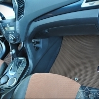 Коврики текстильные на Hyundai Santa Fe III 3 ряда (2012-2018)