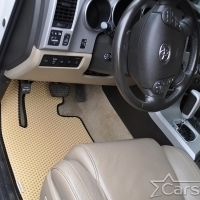 Коврики текстильные на Toyota Sequoia II 3 ряда (2008->)