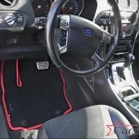 Коврики текстильные на Ford Galaxy II рестайл 3 ряда (2010-2015)
