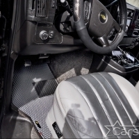 Двухслойные коврики EVA на Chevrolet Express II с консолью (2002->)