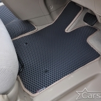 Двухслойные коврики EVA на Toyota Vellfire I пр.руль (2008-2014) 2 ряд - 3 места