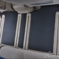Двухслойные коврики EVA на Toyota Vellfire I пр.руль (2008-2014) 2 ряд - 3 места