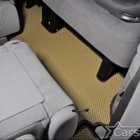 Автомобильные коврики EVA на Dodge Grand Caravan V (2007-2020) 2 ряд: кресла 2+1 без прохода
