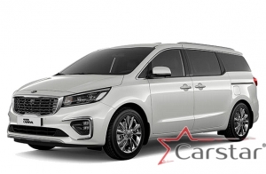 Kia Carnival III (11мест) 2+2+3 с трансформерами (2014-2021)