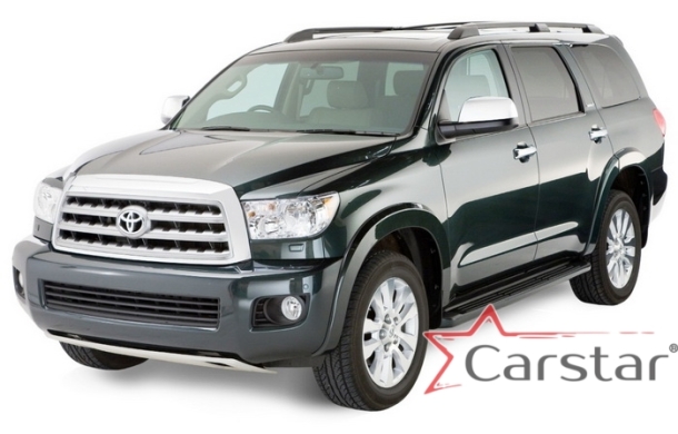 Текстильные коврики для Toyota Sequoia II 3 ряда (2008->)