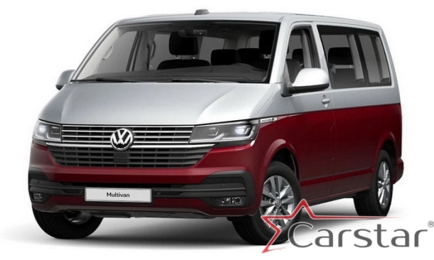 Двухслойные коврики EVA для Volkswagen Multivan T6.1 рестайл (2019->)
