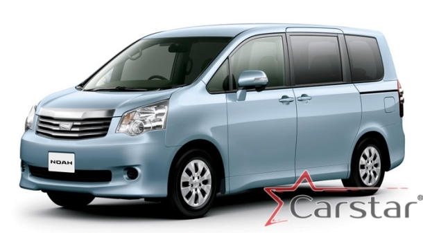 Автомобильные коврики EVA 3D для Toyota Noah-Voxy II пр.руль (2007-2015) 2 ряд - с проходом